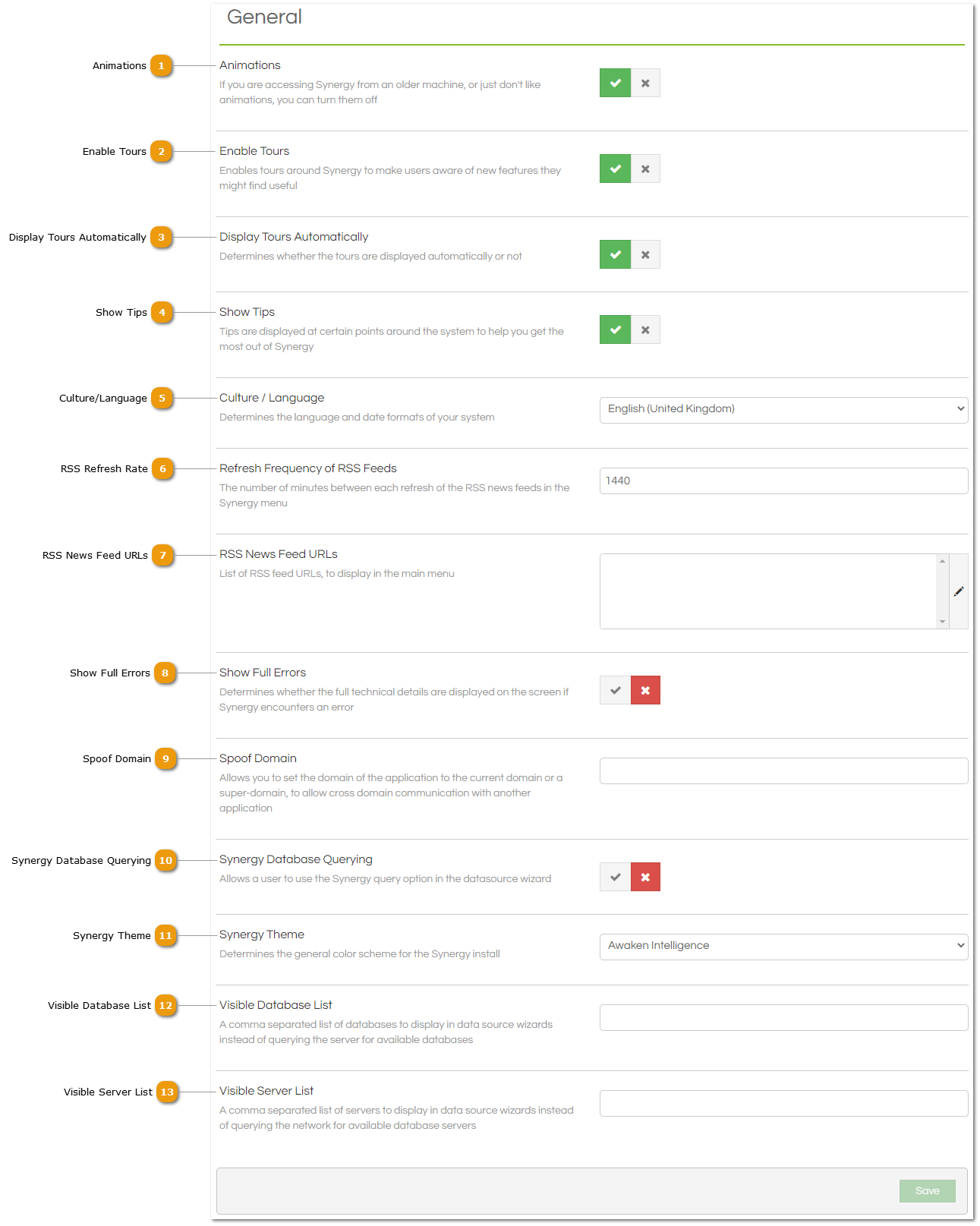 General Settings