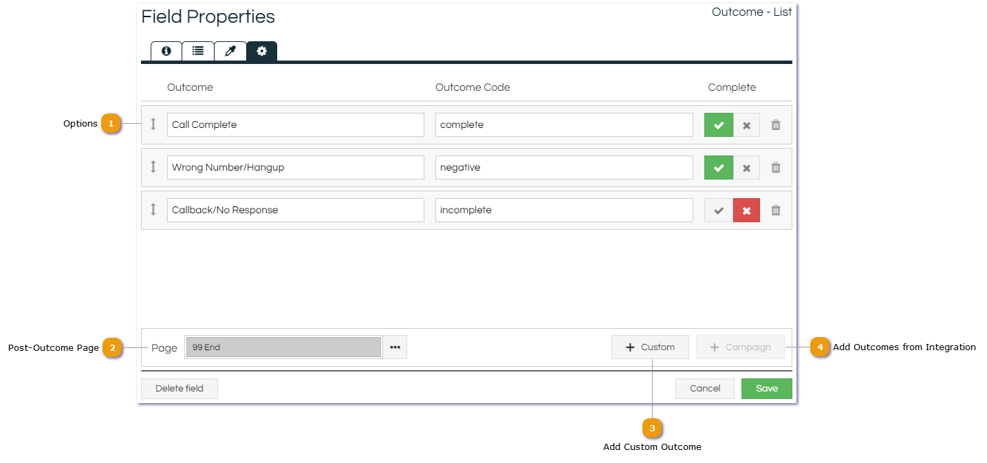 Outcome Selector